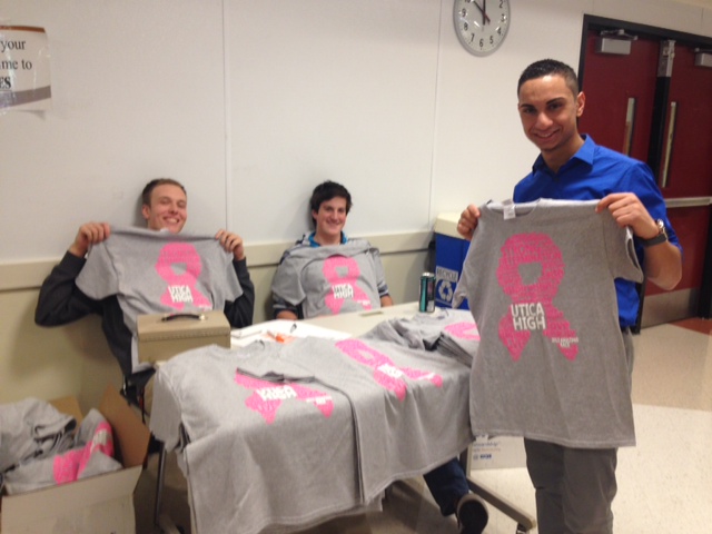 To kick off the 2013 Amazing Race, seniors Dan Biermann, Chris Kaschalk and Sam Polina sold shirts for $10 during all lunch hours leading up to the event, which will be held Nov. 21 during third hour.