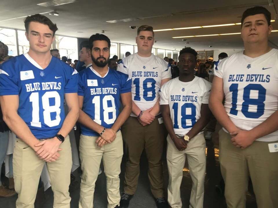 Next years freshmen class playing for Lawrence Tech from Utica High Brendan Dehondt, Hitesh Kumar, Cloin Motloch, Kavon Higdon, and Logan Wessel