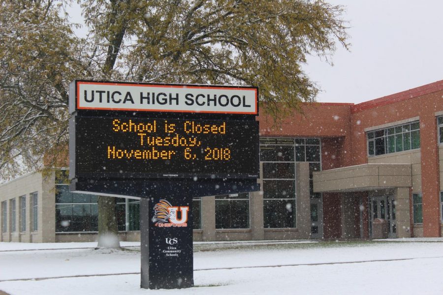 First snowfall of 2018-2019 school year