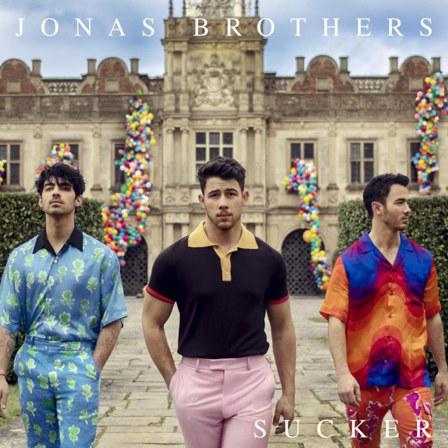 The cover for the Jonas Brothers new song Sucker