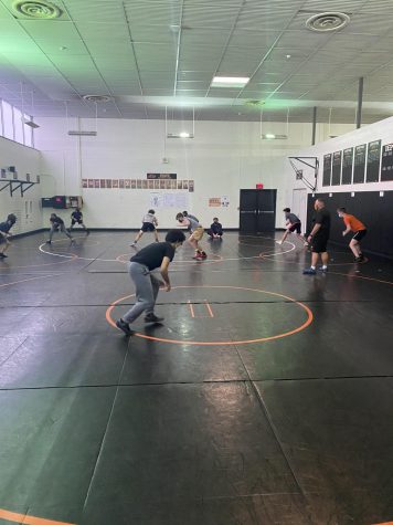 Athletes go to practice after school for wrestling.