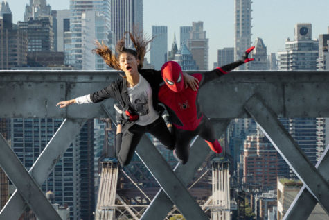 “Spider-Man: No Way Home,” stars Tom Holland as Peter Parker, and Zendaya as M.J. photo by sony pictures / mct campus