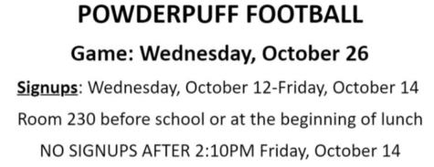 Final date decided for powderpuff game