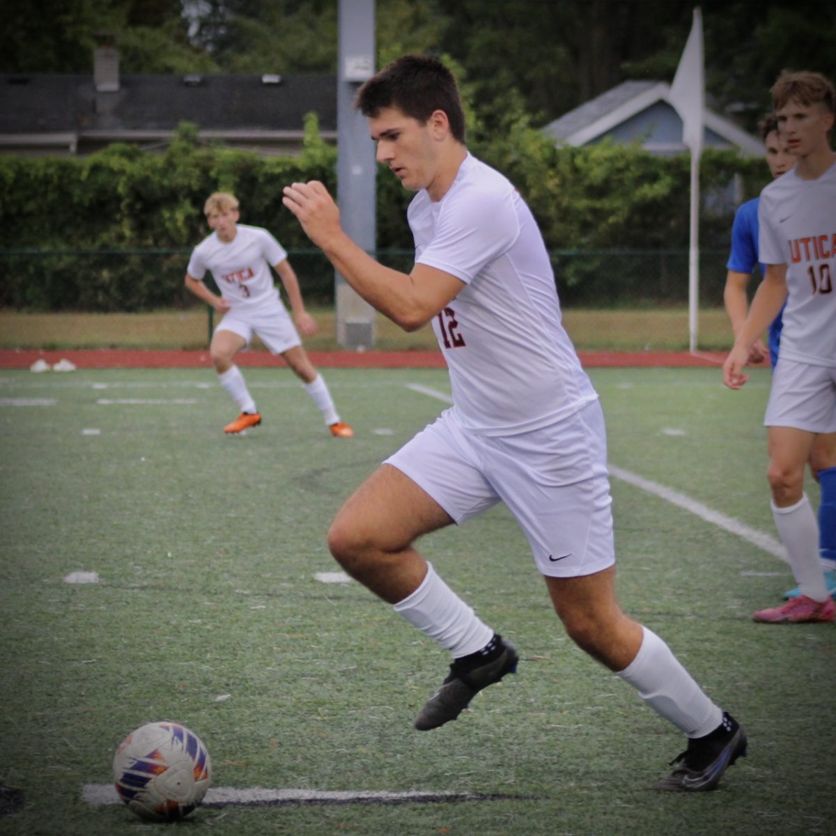 Photo of the Day #11!
Junior Daniel Grishaj chasing the ball down the field at yesterday's game against Eisenhower.