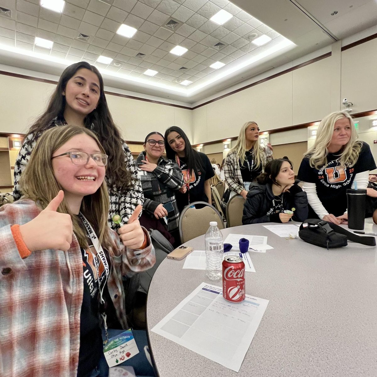 Photo of the Day #79!
Student Council attended regionals on January 6th, to present the fun events they held here at Utica to other schools; like spirit weeks, Gold Week, Cider Mill, and more.