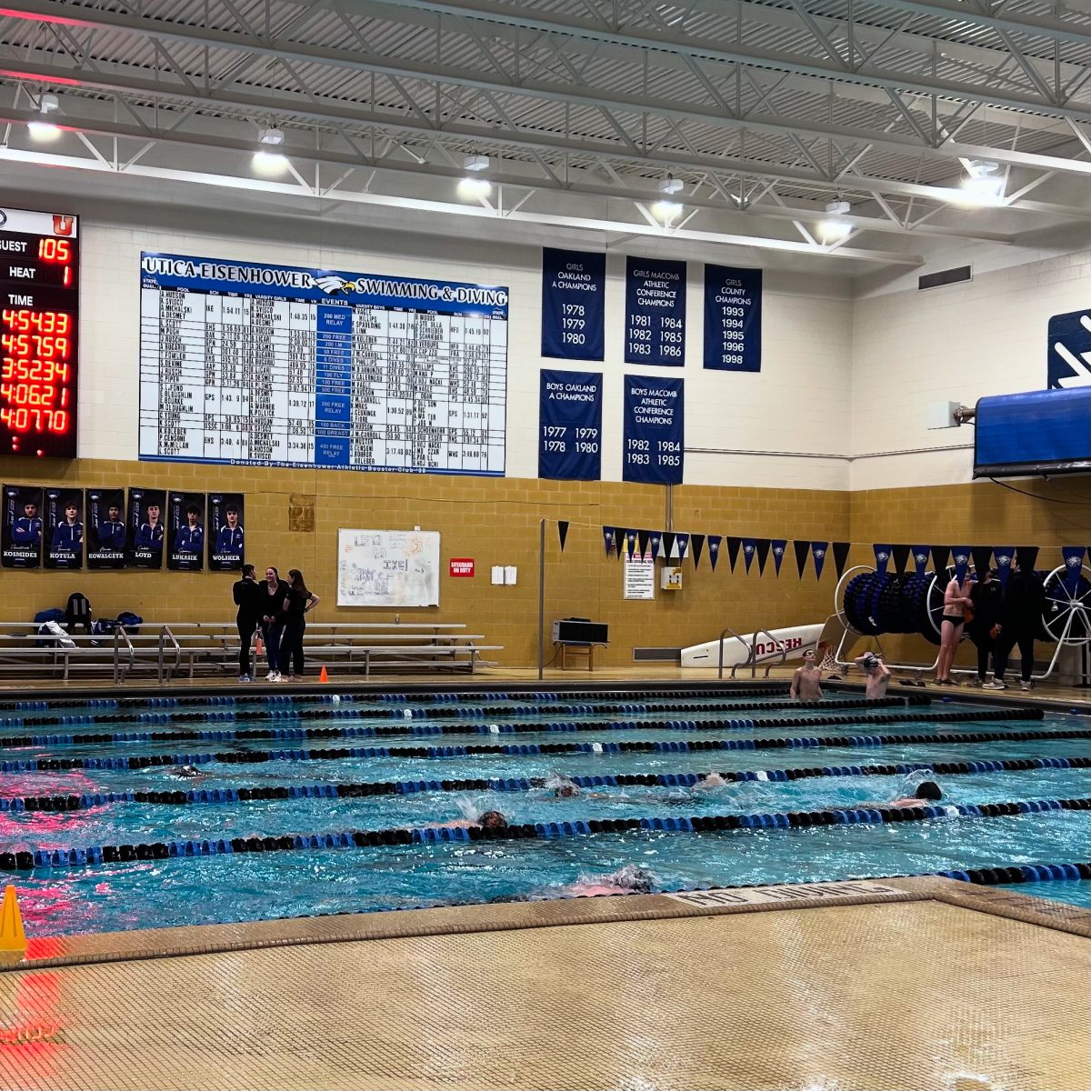 Photo of the Day #81!
The Utica boys swim team cools down after their meet against Eisenhower.