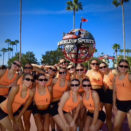 Photo of the Day #86!
Yesterday, the dance team posed in front of the ESPN
Wide World of Sports Complex after practicing to finalizing their dance routines for today's big day: the National Dance Team Championship.