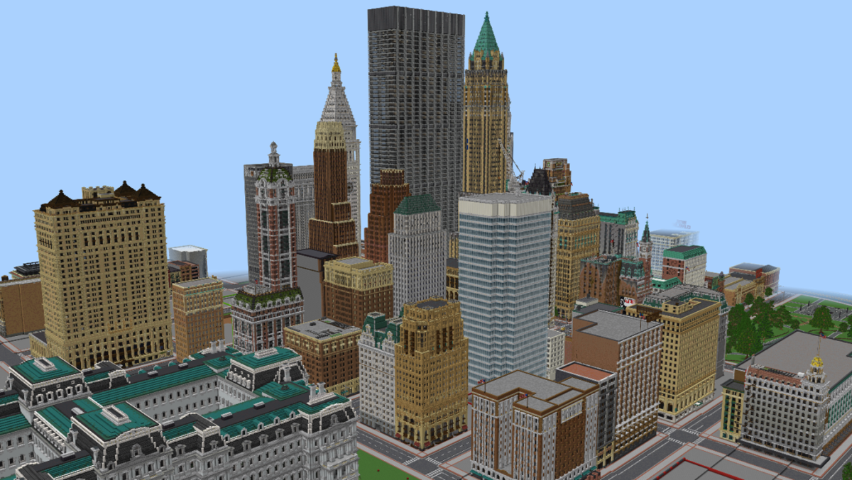 A city remade in Minecraft showcasing the games endless possibilities and distant horizons the game has to offer.