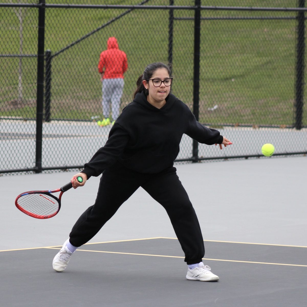 Photo of the Day #126!
Junior Julia Albuquerque keeping her eye on the ball as she goes in for a swing against Anchor Bay.