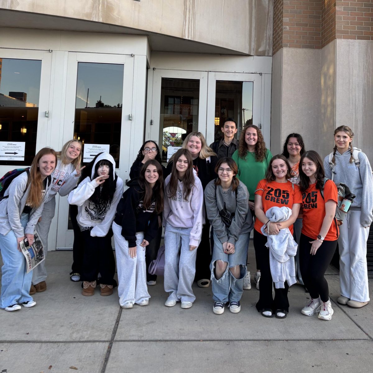 Photo of the Day #30!
Yesterday, the Arrow newspaper staff posed for a quick picture before heading into the Lansing Center for the Michigan Interscholastic Press Association Fall
Conference, where they learned new skills to apply in the journalism field.