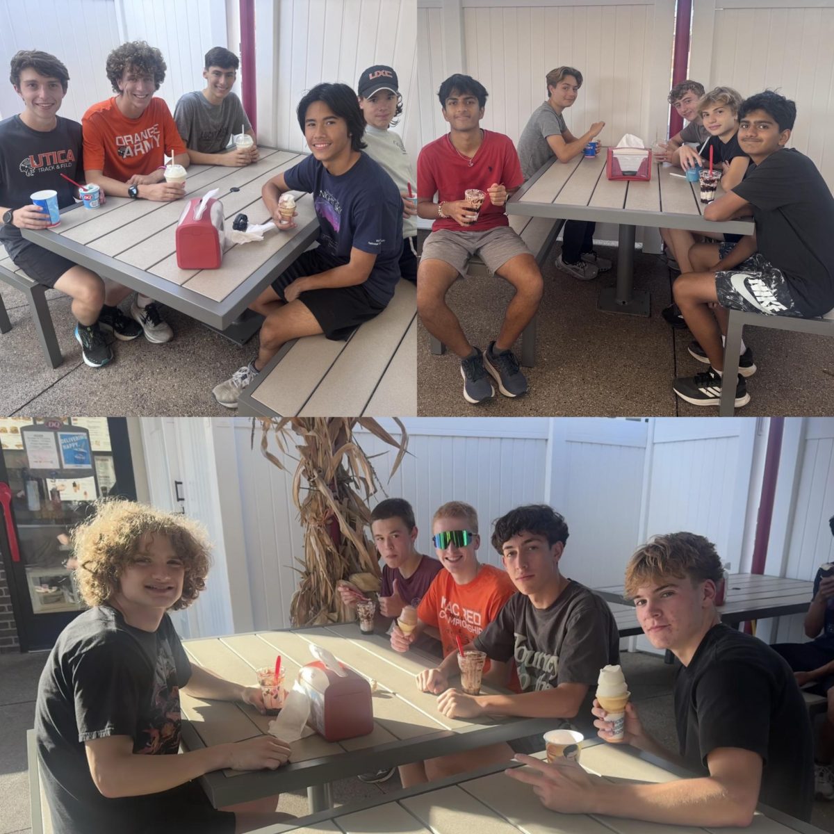 Photo of the Day #33!
The Utica boys cross country team treat themselves to a fun Dairy Queen run on Oct. 13 after weeks of hard training and meets before getting back to work and prepare for Regionals on Oct. 25.