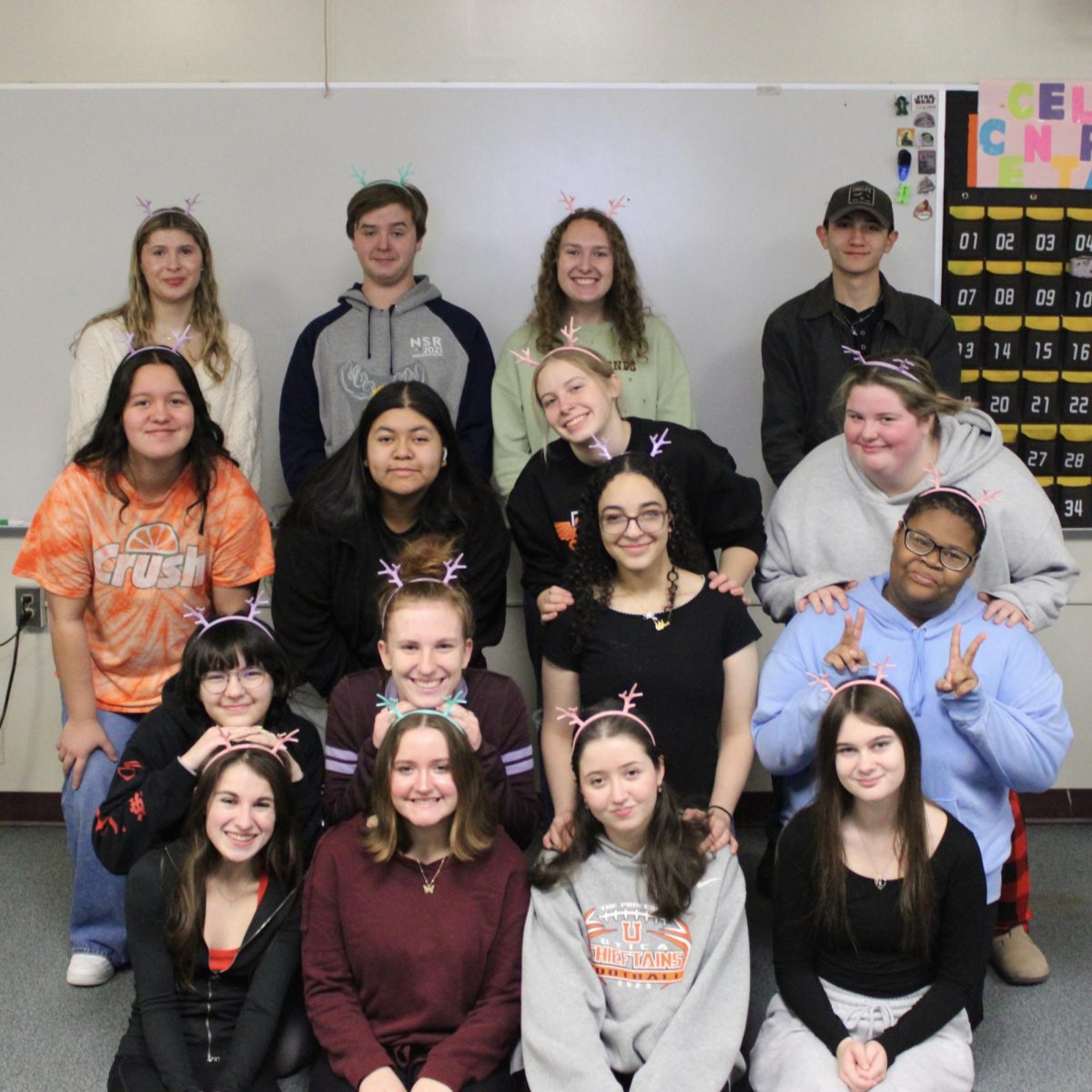 Photo of the Day #73!
The Arrow staff taking a group picture after delivering its fastest print edition before commencing "Reindeer Games."