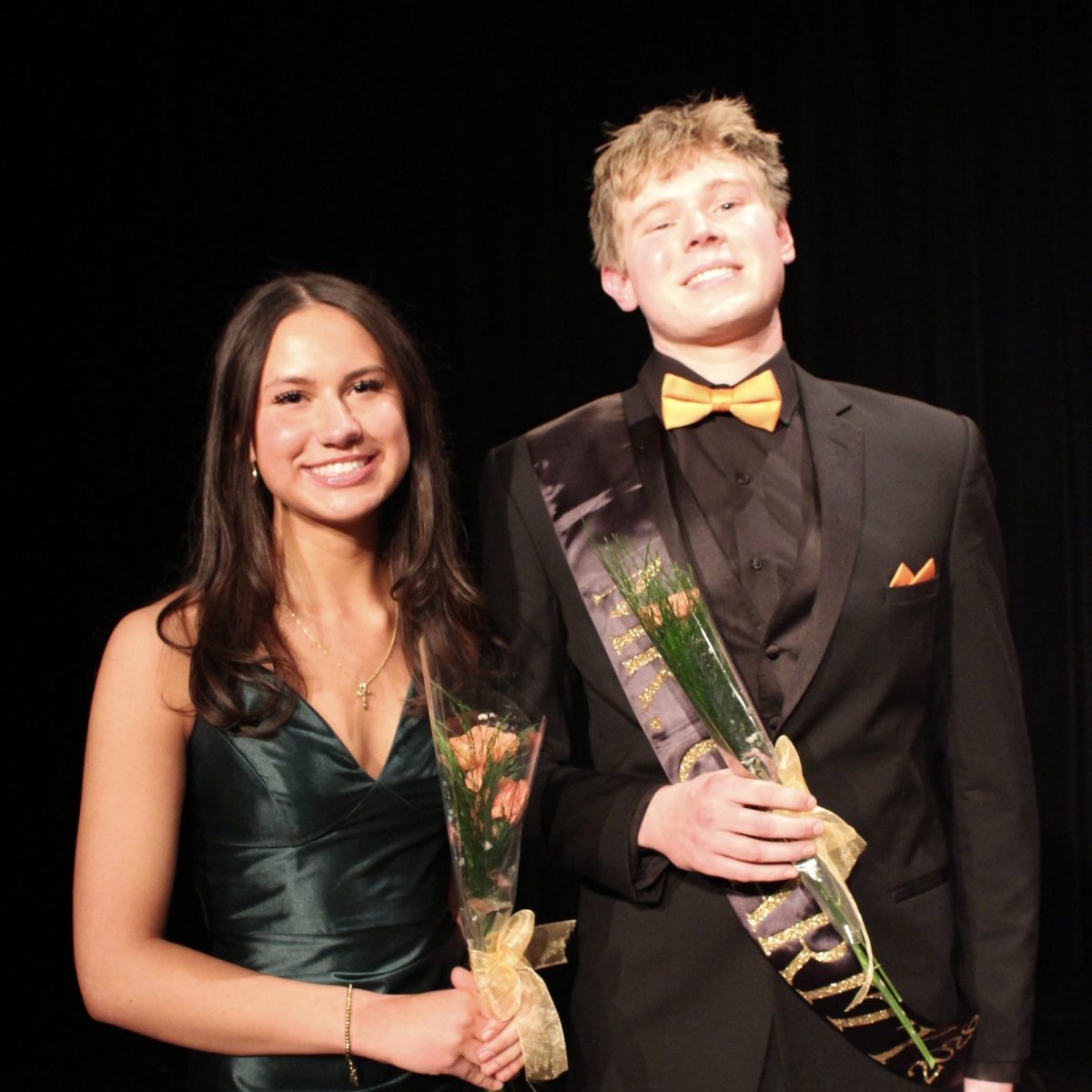 Photo of the Day #96!
Although not achieving a slam dunk score from the judges that was higher than his opponent, senior Keegan Finn scored higher that night. With the help of his coach senior Claudia Kobylecki, they achieved Mr. Charity after raising the most money in the money dash that night on Feb. 11. All contributions went towards the Macomb Charitable Foundation to help children from lower income backgrounds.