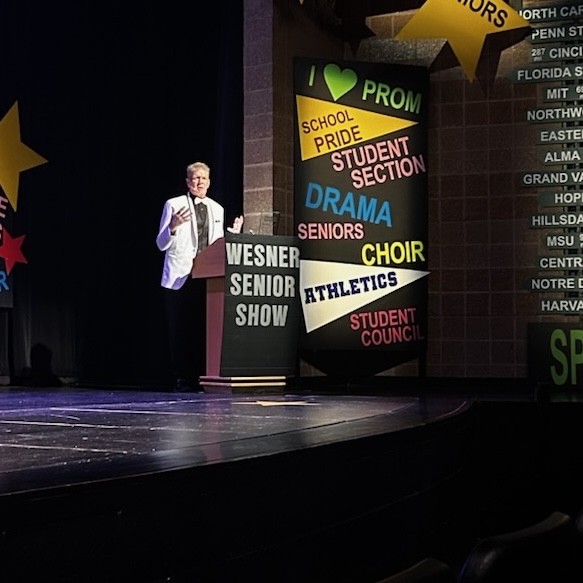 Photo of the Day #110!
Mar. 12 was the first night of the many nights holding the Wesner Tuxedo 2026 Leadership Show at the Eisenhower High School Performing Arts Center.
Thursday night showed off many students deeply involved in their schools including Utica High School's very own leaders.